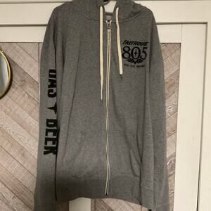 3XL fast house zip up hooded sweater great condition terry style